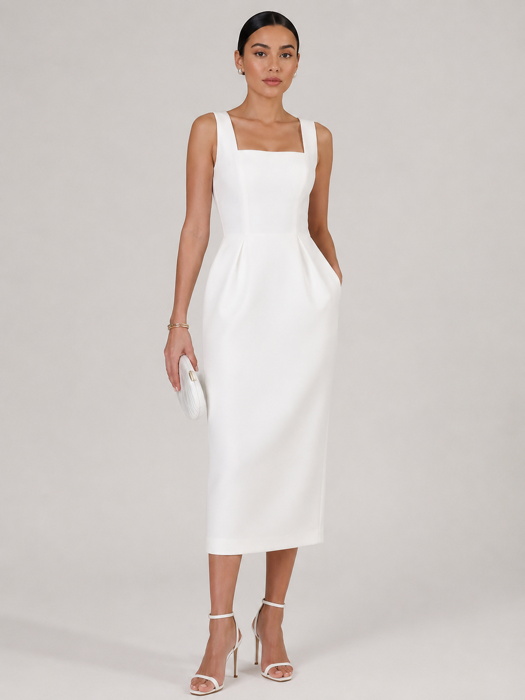 Gemma – Shawl Elegance Midi Dress Set