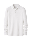 Arden – Ribbed Long-Sleeve Polo