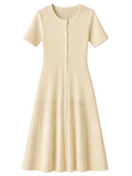 Selene – Knit Button Dress