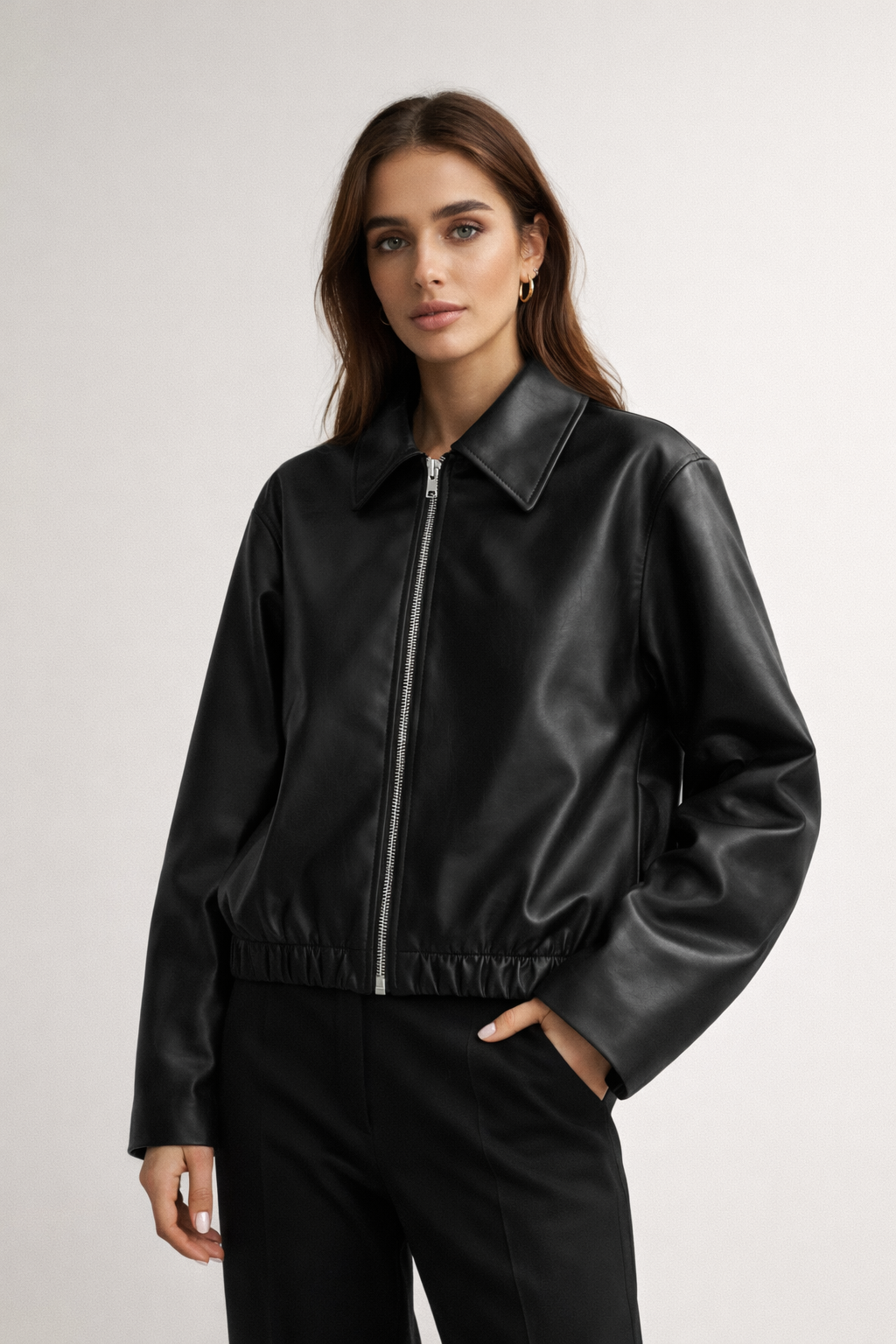 Virella – Faux Leather Jacket