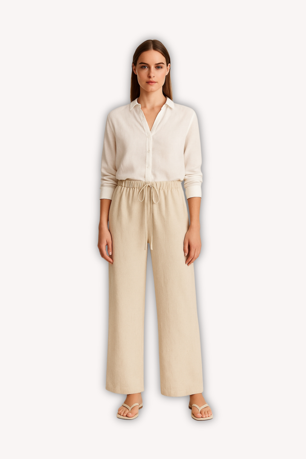 Noa – Linen Wide-Leg Trousers