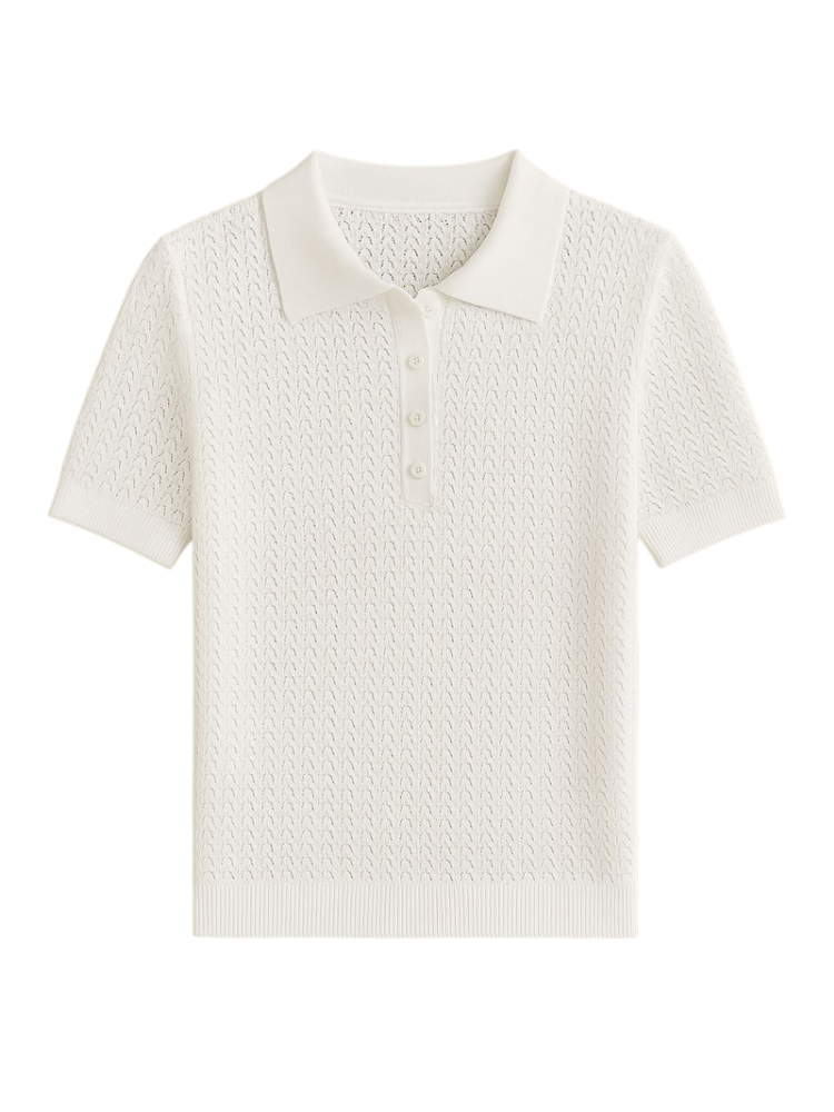 Elara - Knit Lapel Top