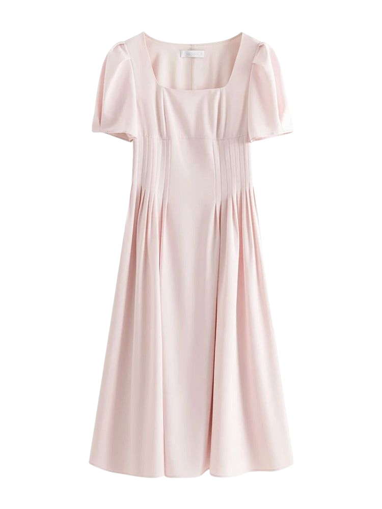 Eloise – Puff Sleeve Midi Dress