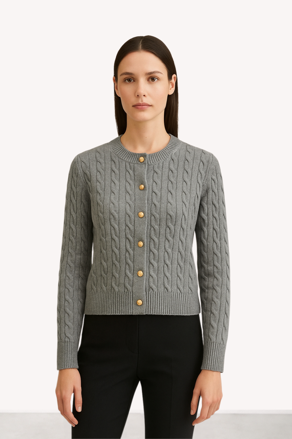 Elva - Cable-Knit Cardigan