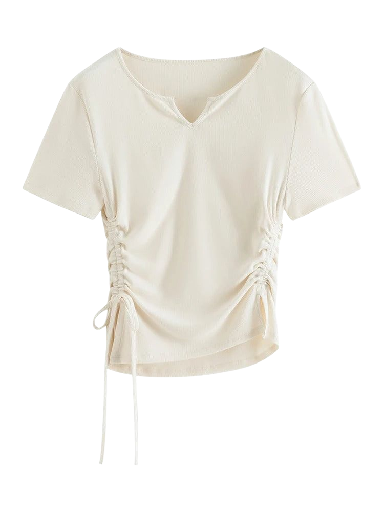 Vivano - Drawstring Knit Tee