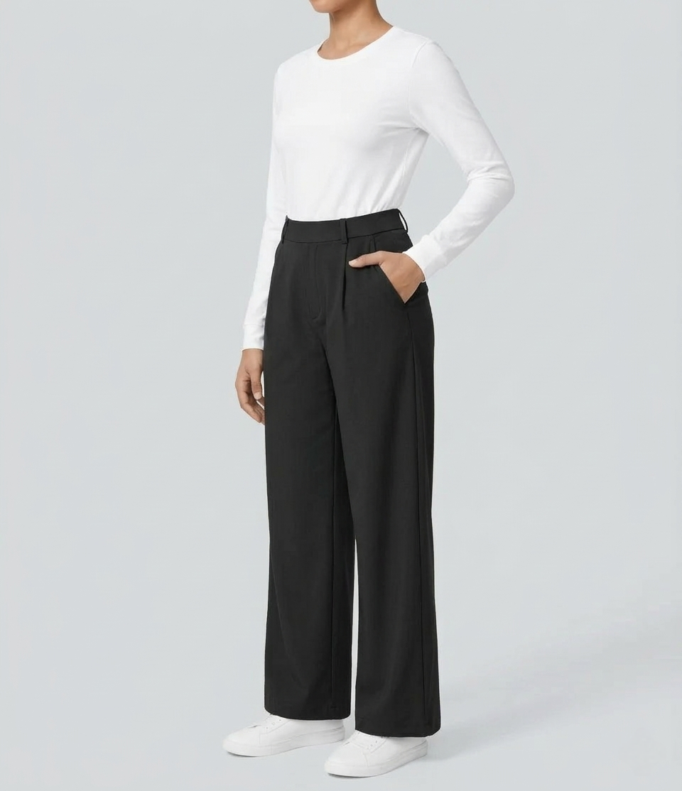 Kaelis – Tailored Wide-Leg Trousers