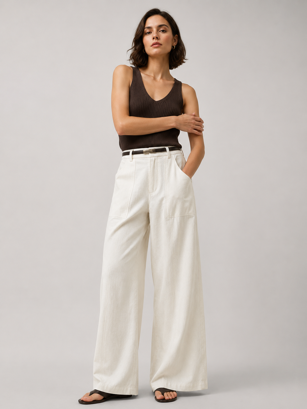 Luce – Linen Wide-Leg Trousers