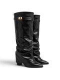 Morano – Slouchy Leather Knee-High Boots