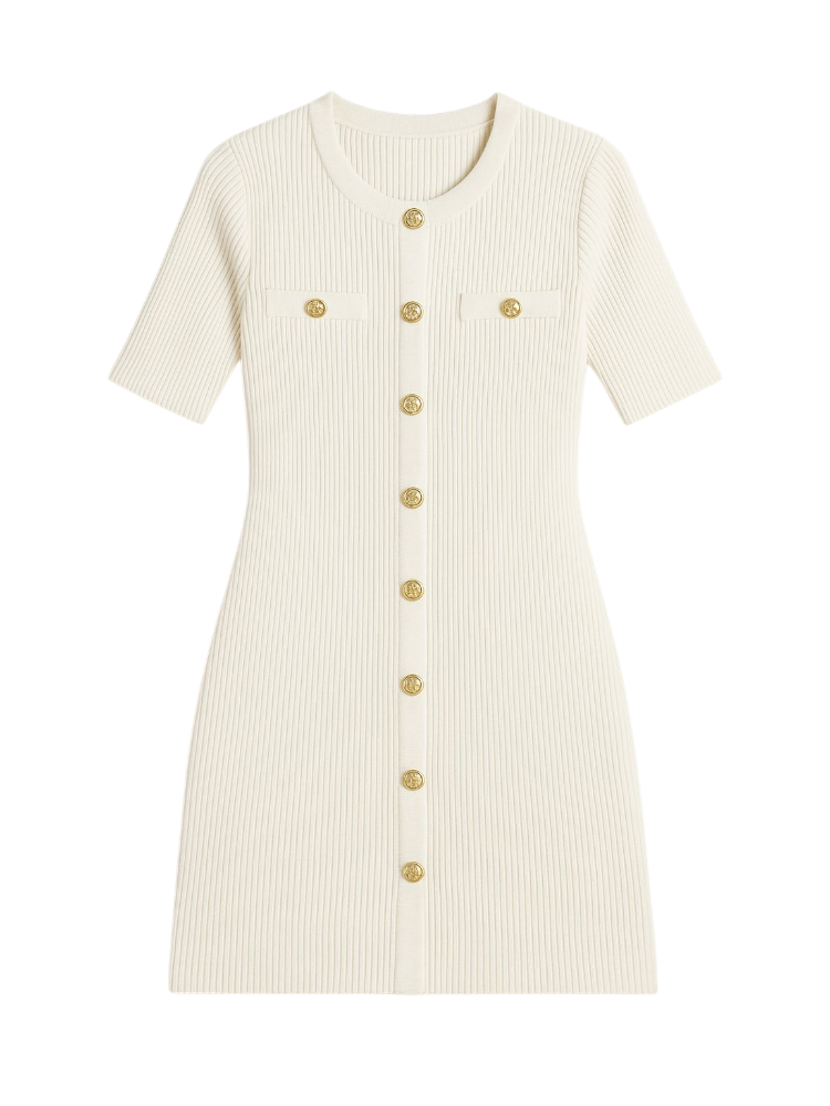 Vera – Ribbed Knit Mini Dress