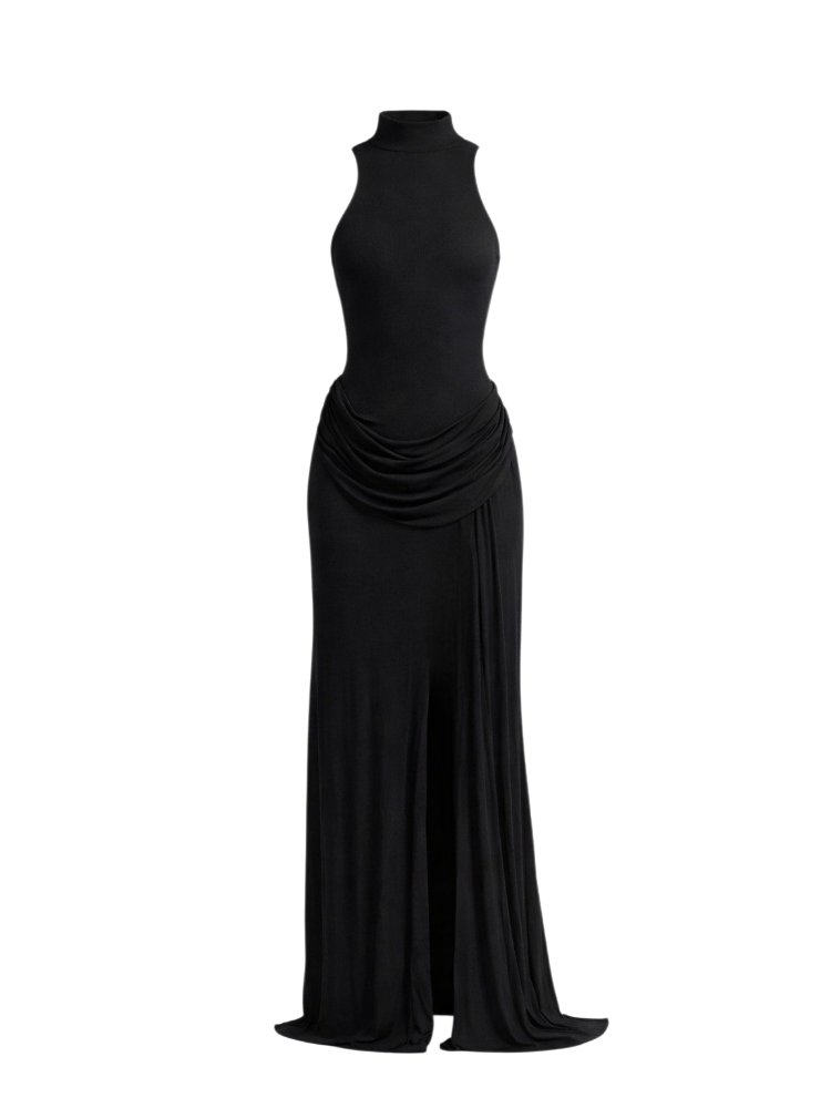 Serenya – Sculpted Split Maxi Dress