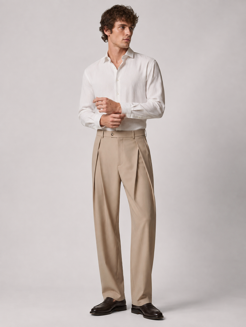 Matteo – Naples Pleated Tailored Trousers