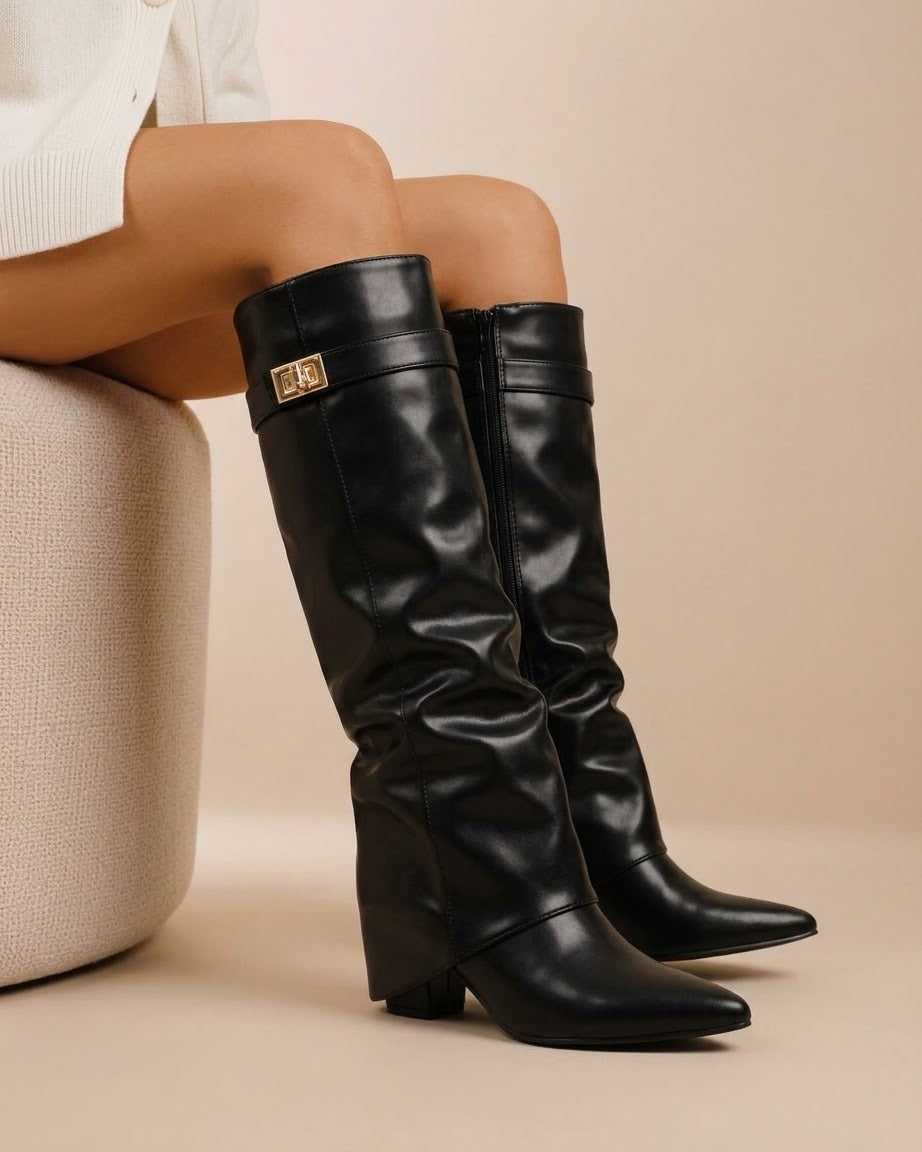 Morano – Slouchy Leather Knee-High Boots