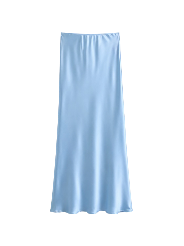 Celeste – Satin Column Maxi Skirt