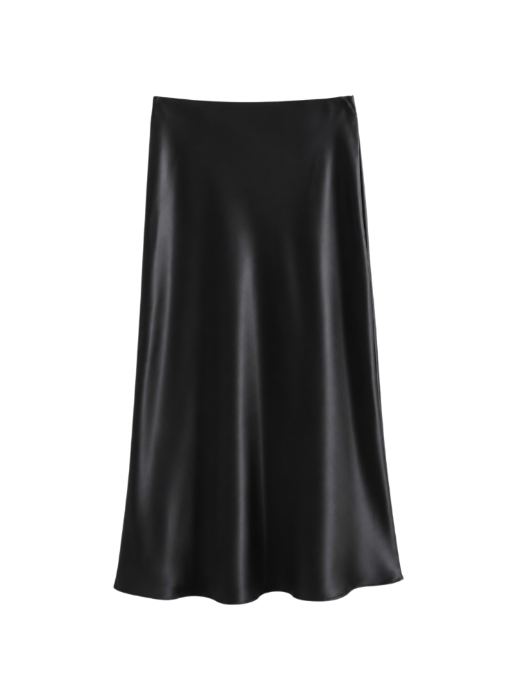 Celeste – Satin Column Maxi Skirt